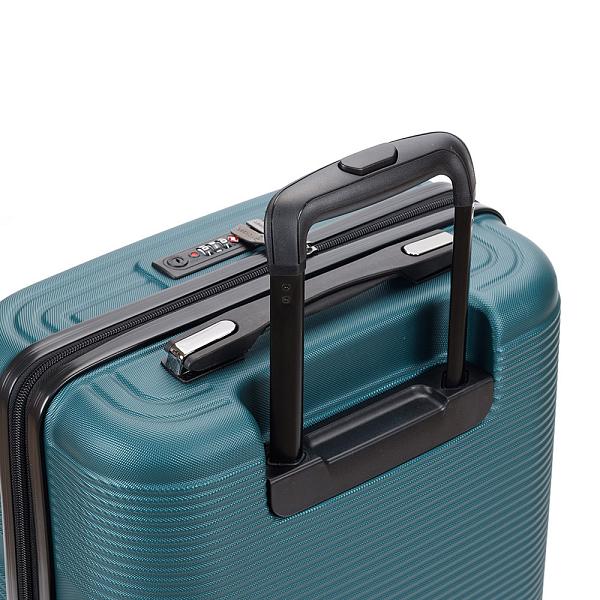 Чемодан TORBER Onego, зелёный, ABS-пластик, 59,5 х 39,5 х 24 см, 46 л T2081GRS Torber, Артикул: T2081GRS фото №1