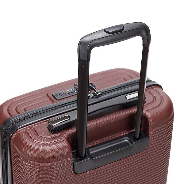 Чемодан TORBER Onego, бордовый, ABS-пластик, 59,5 х 39,5 х 24 см, 46 л T2081BS Torber, Артикул: T2081BS фото №1