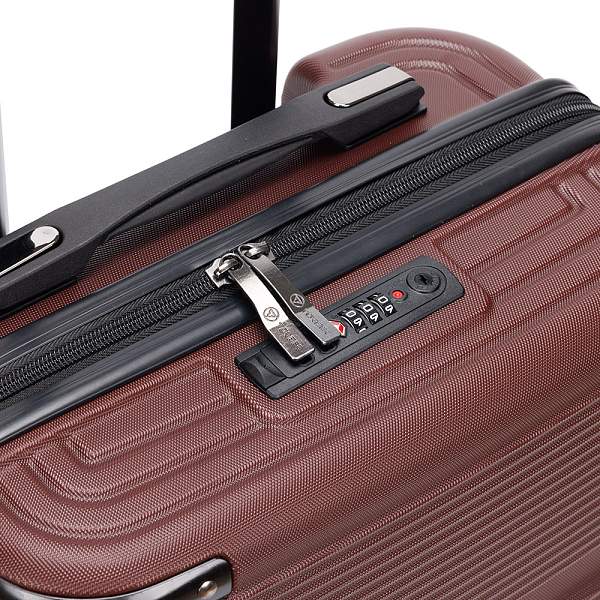 Чемодан TORBER Onego, бордовый, ABS-пластик, 59,5 х 39,5 х 24 см, 46 л T2081BS Torber, Артикул: T2081BS фото №1