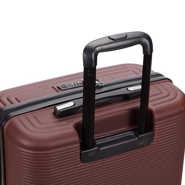 Чемодан TORBER Onego, бордовый, ABS-пластик, 79,5 х 51 х 29 см, 103 л T2081BL Torber, Артикул: T2081BL фото №1