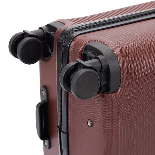 Чемодан TORBER Onego, бордовый, ABS-пластик, 79,5 х 51 х 29 см, 103 л T2081BL Torber, Артикул: T2081BL фото №1