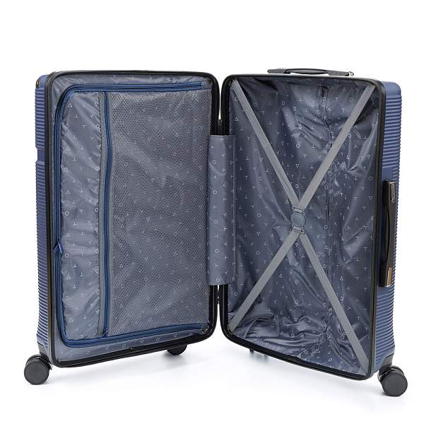 Чемодан TORBER Onego, синий, ABS-пластик, 69,5 х 46 х 26 см, 69 л T2081BLM Torber, Артикул: T2081BLM фото №1