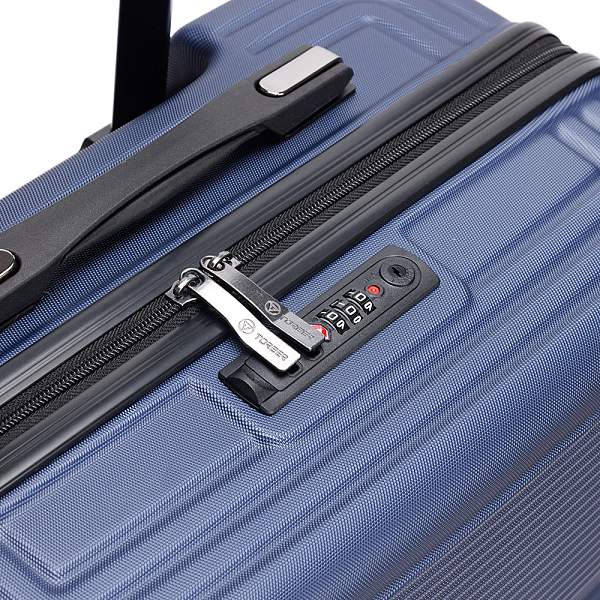 Чемодан TORBER Onego, синий, ABS-пластик, 69,5 х 46 х 26 см, 69 л T2081BLM Torber, Артикул: T2081BLM фото №1