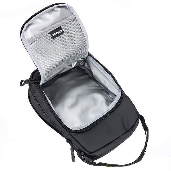 Термосумка для ланча TORBER, чёрный, полиэстер, 20 х 5,5 х 28 см T37312 Torber, Артикул: T37312 фото №1