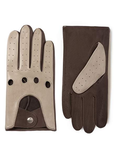 Перчатки мужские б/п IS01115 d.brown/black Eleganzza, Артикул: IS01115-9_01-000558 фото №1