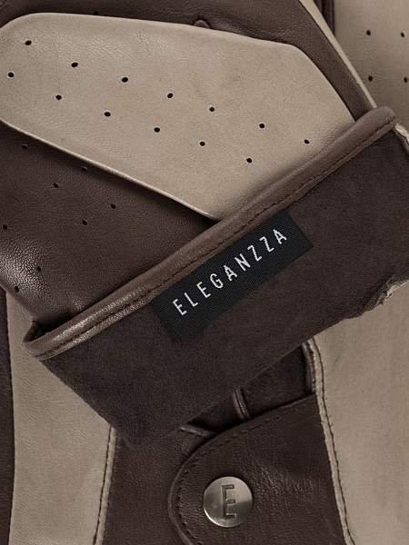 Перчатки мужские б/п IS01115 d.brown/black Eleganzza, Артикул: IS01115-9_01-000558 фото №1