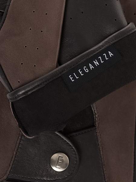 Перчатки мужские б/п IS01115 d.brown/black Eleganzza, Артикул: IS01115-9_01-000558 фото №1