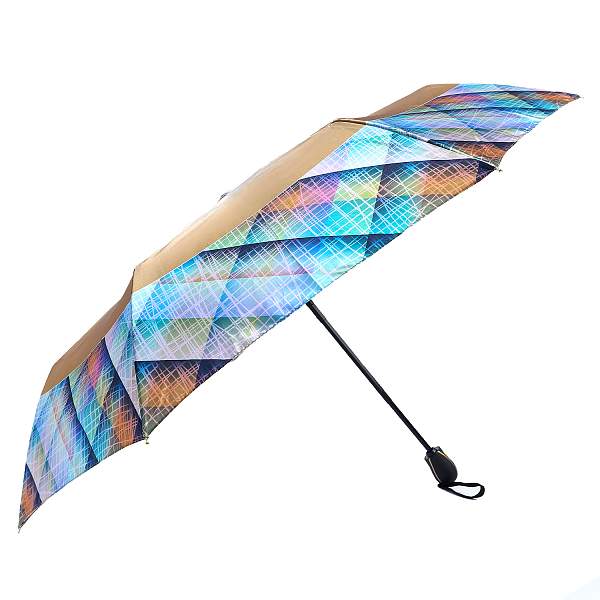UFS0143-13 Зонт жен. Fabretti, автомат, 3 сложения, сатин Fabretti, Артикул: UFS0143-13 фото №1