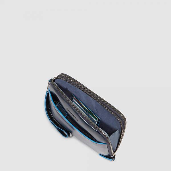 Клатч с двумя отделениями Piquadro AC6901B2R/BLU2 синий Piquadro, Артикул: AC6901B2R/BLU2 фото №1