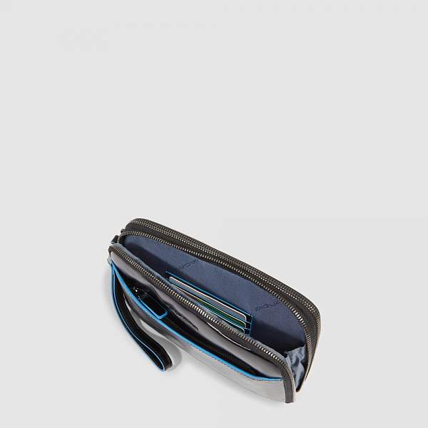 Клатч с двумя отделениями Piquadro AC6901B2R/N чёрный Piquadro, Артикул: AC6901B2R/N фото №1