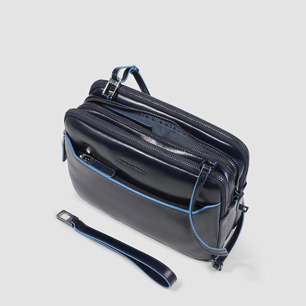 Клатч с тремя отделениями и замком Piquadro AC6902B2R/BLU2 синий Piquadro, Артикул: AC6902B2R/BLU2 фото №1