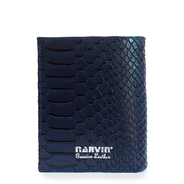 Портмоне-кредитница NARVIN 9621-Anaconda D.Blue Vasheron, Артикул: 9621-Anaconda D.Blue фото №1