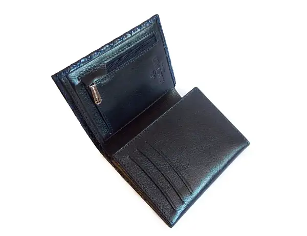 Портмоне-кредитница NARVIN 9621-Anaconda D.Blue Vasheron, Артикул: 9621-Anaconda D.Blue фото №1