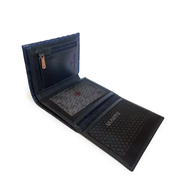 Портмоне-кредитница NARVIN 9621-Anaconda D.Blue Vasheron, Артикул: 9621-Anaconda D.Blue фото №1