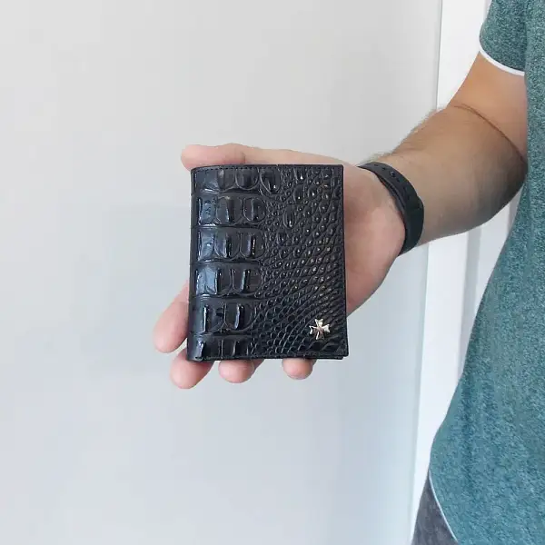 Портмоне-кредитница NARVIN 9621-Bambino Black Vasheron, Артикул: 9621-Bambino Black фото №1