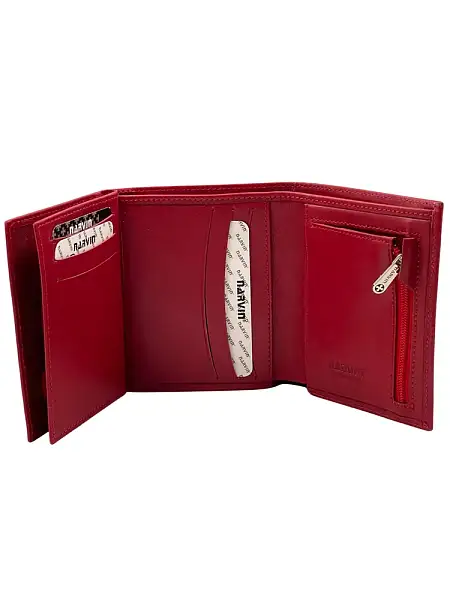 Портмоне-кредитница NARVIN 9621-Palermo Red Vasheron, Артикул: 9621-Palermo Red фото №1