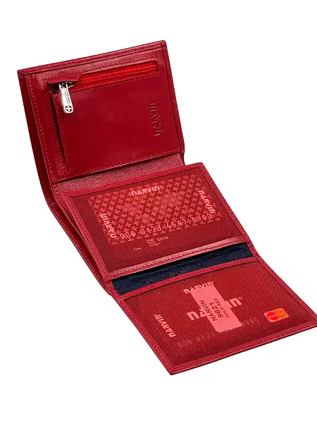 Портмоне-кредитница NARVIN 9621-Palermo Red Vasheron, Артикул: 9621-Palermo Red фото №1