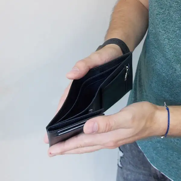 Портмоне-кредитница NARVIN 9621-Polo Black/D.Blue Vasheron, Артикул: 9621-Polo Black/D.Blue фото №1