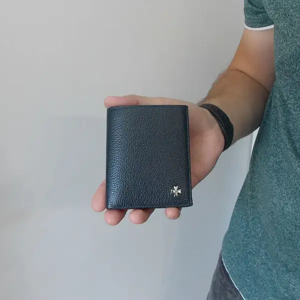 Портмоне-кредитница NARVIN 9621-Polo D.Blue/Red Vasheron, Артикул: 9621-Polo D.Blue/Red фото №1