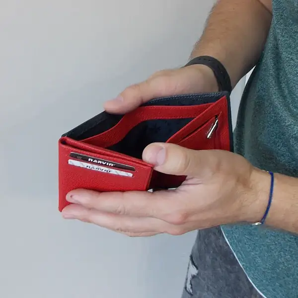 Портмоне-кредитница NARVIN 9621-Polo D.Blue/Red Vasheron, Артикул: 9621-Polo D.Blue/Red фото №1