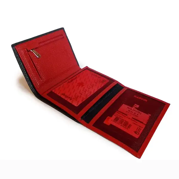 Портмоне-кредитница NARVIN 9621-Polo D.Blue/Red Vasheron, Артикул: 9621-Polo D.Blue/Red фото №1