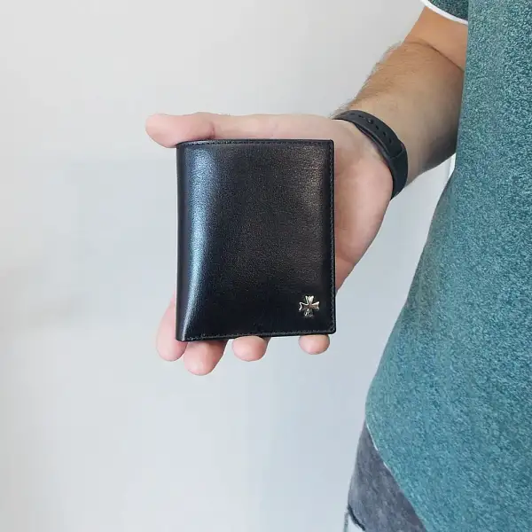 Портмоне-кредитница NARVIN 9621-Vegetta Black Vasheron, Артикул: 9621-Vegetta Black фото №1