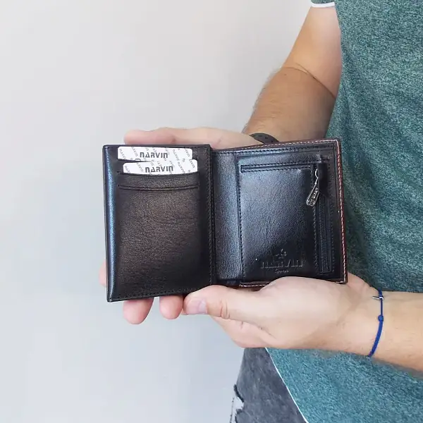 Портмоне-кредитница NARVIN 9621-Vegetta Funduk Vasheron, Артикул: 9621-Vegetta Funduk фото №1