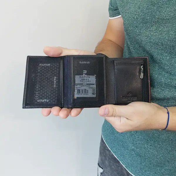 Портмоне-кредитница NARVIN 9621-Vegetta Funduk Vasheron, Артикул: 9621-Vegetta Funduk фото №1