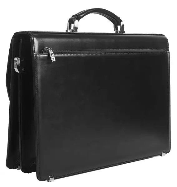 Портфель деловой из натуральной кожи NarVin 9737-Vegetta Black/Aligro Vasheron, Артикул: 9737-Vegetta Black/Aligro фото №1