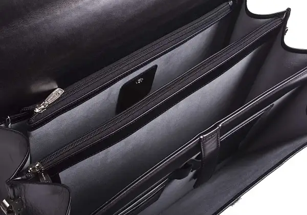 Портфель деловой из натуральной кожи NarVin 9737-Vegetta Black/Aligro Vasheron, Артикул: 9737-Vegetta Black/Aligro фото №1