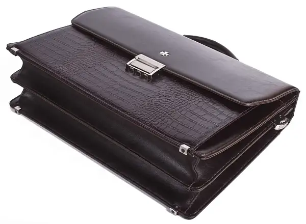 Портфель деловой из натуральной кожи NarVin 9737-Vegetta Brown/Aligro Vasheron, Артикул: 9737-Vegetta Brown/Aligro фото №1