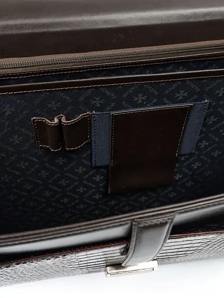 Портфель деловой из натуральной кожи NarVin 9737-Vegetta Brown/Aligro Vasheron, Артикул: 9737-Vegetta Brown/Aligro фото №1