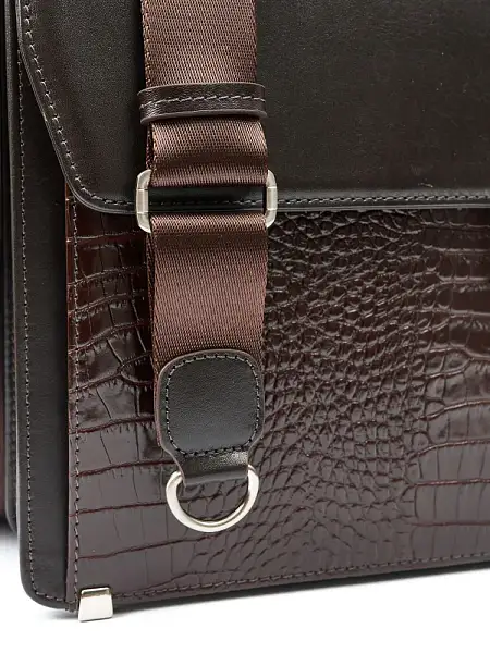 Портфель деловой из натуральной кожи NarVin 9737-Vegetta Brown/Aligro Vasheron, Артикул: 9737-Vegetta Brown/Aligro фото №1