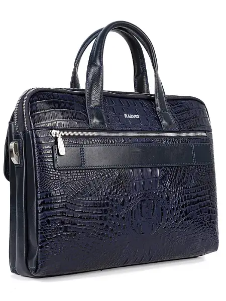 Сумка-Портфель NarVin 9759-Bambino D.Blue из натуральной кожи Vasheron, Артикул: 9759-Bambino D.Blue фото №1