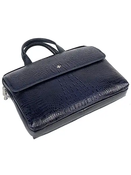 Сумка-Портфель NarVin 9759-Bambino D.Blue из натуральной кожи Vasheron, Артикул: 9759-Bambino D.Blue фото №1