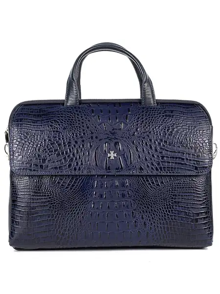 Сумка-Портфель NarVin 9759-Bambino D.Blue из натуральной кожи Vasheron, Артикул: 9759-Bambino D.Blue фото №1