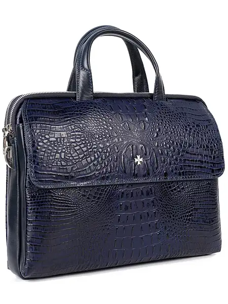 Сумка-Портфель NarVin 9759-Bambino D.Blue из натуральной кожи Vasheron, Артикул: 9759-Bambino D.Blue фото №1