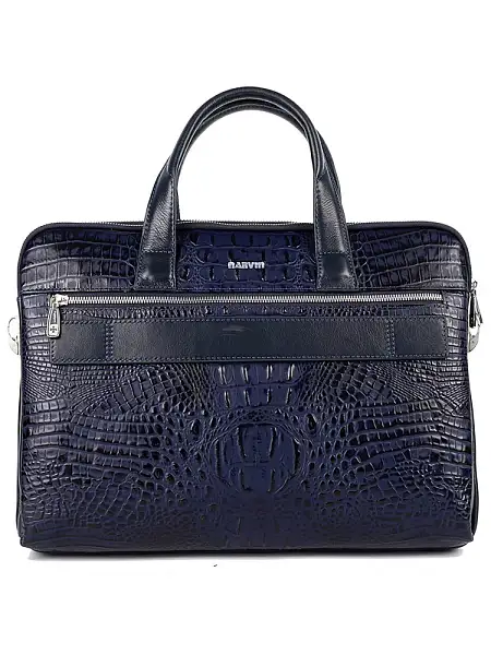 Сумка-Портфель NarVin 9759-Bambino D.Blue из натуральной кожи Vasheron, Артикул: 9759-Bambino D.Blue фото №1