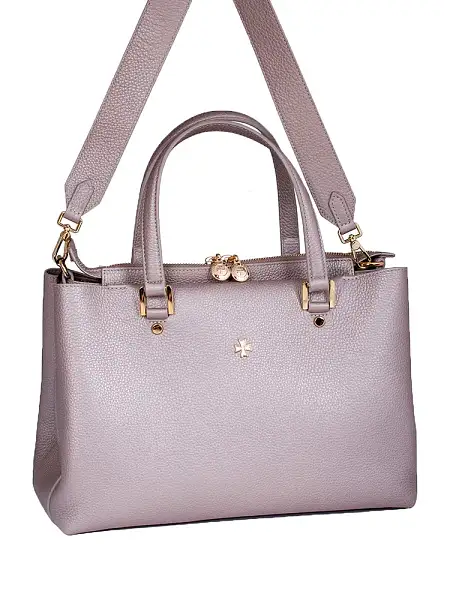 Женская сумка NARVIN из натуральной кожи 9801-Polo Platina Vasheron, Артикул: 9801-Polo Platina фото №1