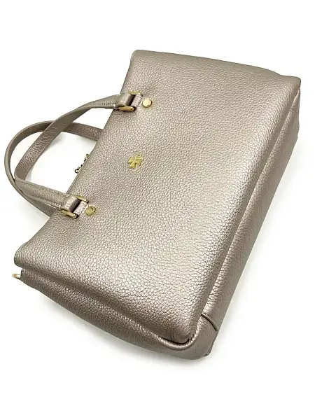 Женская сумка NARVIN из натуральной кожи 9801-Polo Platina Vasheron, Артикул: 9801-Polo Platina фото №1