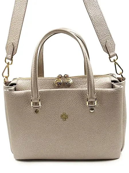 Женская сумка NARVIN из натуральной кожи 9801-Polo Platina Vasheron, Артикул: 9801-Polo Platina фото №1