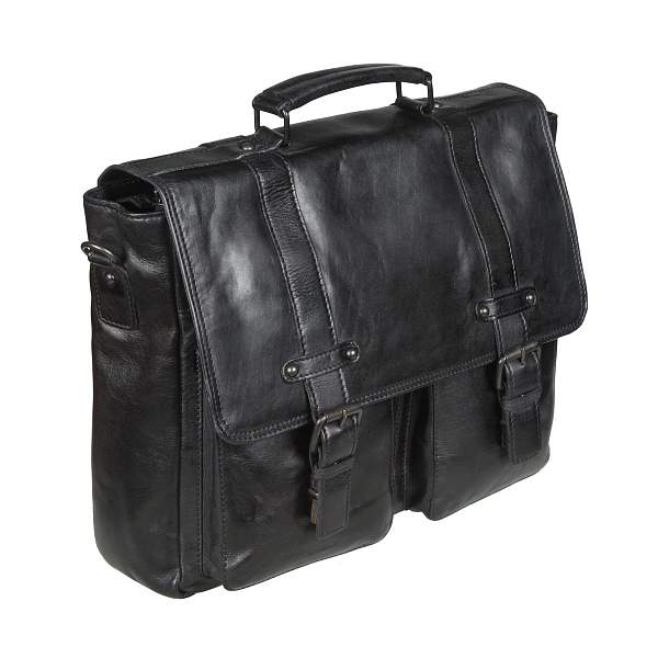 Портфель черный Gianni Conti 4101282 black Gianni Conti, Артикул: 4101282 black фото №1