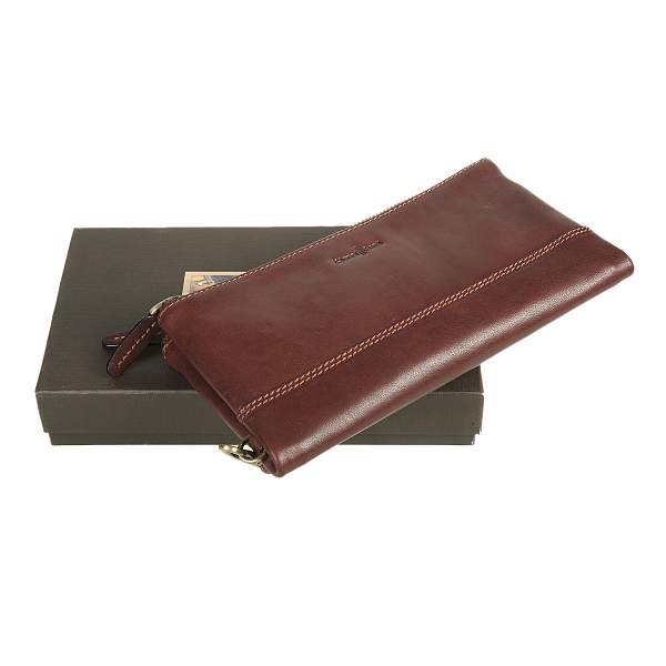 Борсетка коричневый Gianni Conti 912211 dark brown Gianni Conti, Артикул: 912211 dark brown фото №1