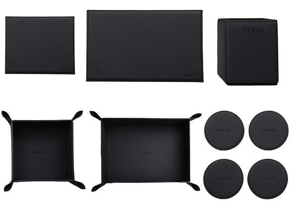 Настольный набор для руководителя из натуральной кожи Petek, Артикул: 1911A.46D.01 фото №1