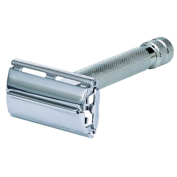 Станок Т-образный для бритья ERBE «Tradition», нержавеющая сталь, хромированное покрытие, серебристый цвет, в картонной коробке 6490 Erbe, Артикул: 6490 фото №1