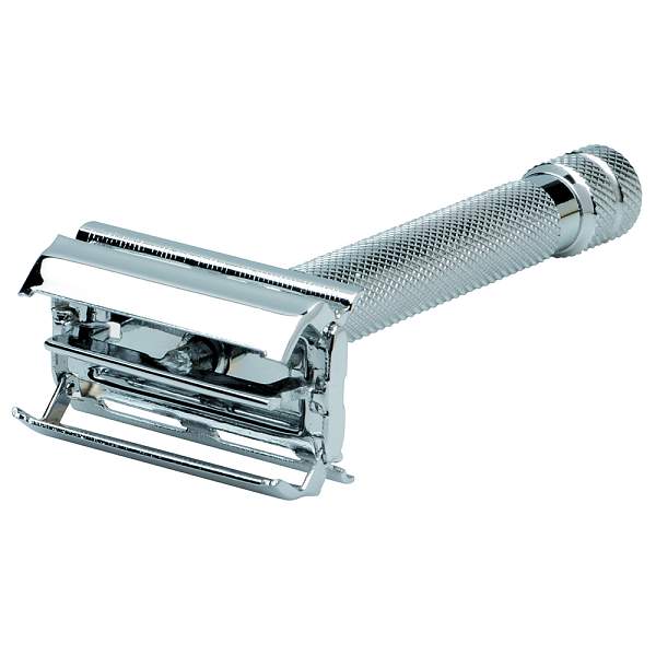 Станок Т-образный для бритья ERBE «Tradition», нержавеющая сталь, хромированное покрытие, серебристый цвет, в картонной коробке 6490 Erbe, Артикул: 6490 фото №1