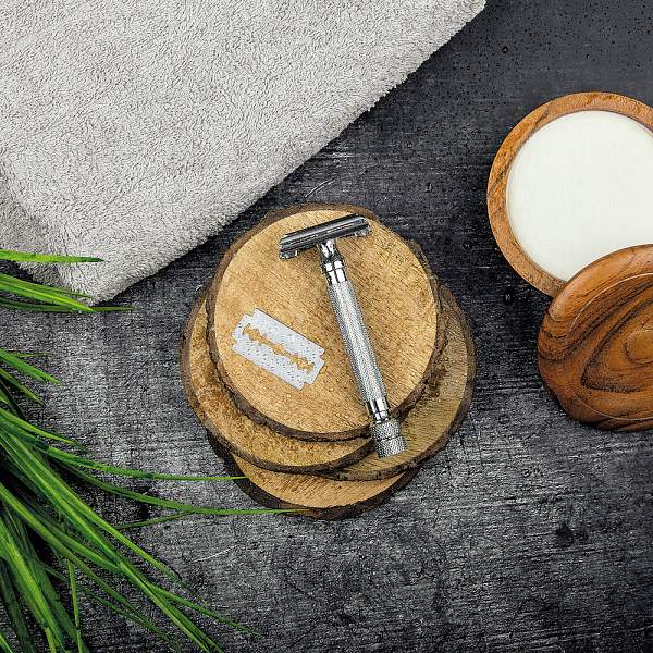 Станок Т-образный для бритья ERBE «Tradition», нержавеющая сталь, хромированное покрытие, серебристый цвет, в картонной коробке 6490 Erbe, Артикул: 6490 фото №1