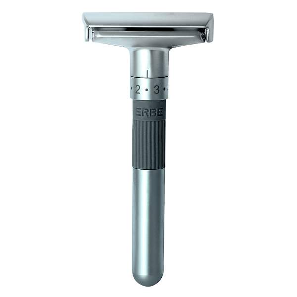 Станок Т-образный для бритья ERBE «Sensus», нержавеющая сталь, хромированное покрытие, сатинированный, серебристый цвет, в картонной коробке 6496 Erbe, Артикул: 6496 фото №1