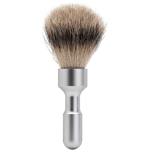 Набор бритвенный MERKUR FUTUR, 4 предмета: станок Т- образный, помазок, подставка, чаша, матовое хромированное покрытие, лезвия в комплекте (10 шт) 750002 MERKUR, Артикул: 750002 фото №1