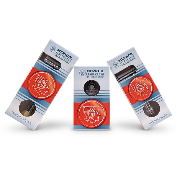 Станок Т-образный для бритья MERKUR 500 PROGRESS, глянцевое хромированное покрытие, прямой срез, закрытый гребень, лезвие в комплекте (1 шт) 500101 MERKUR, Артикул: 500101 фото №1